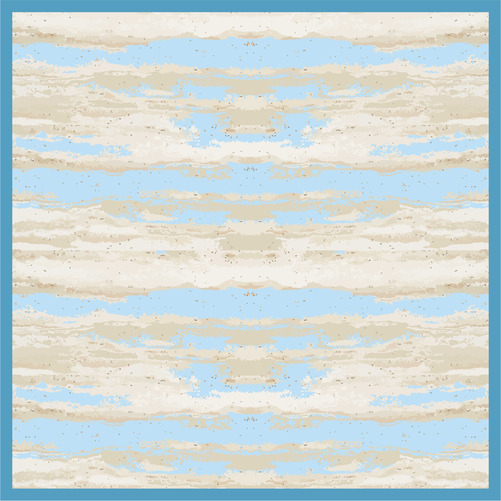 Tapis vinyle imitation parquet reproduction grise et bleue - TenStickers