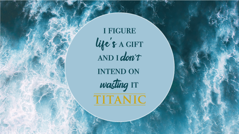 Tapis vinyle citation la vie est un cadeau - TenStickers