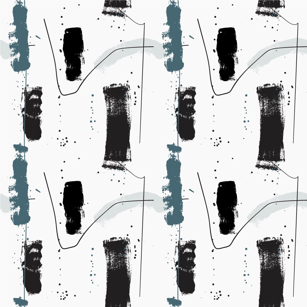 Tapis vinyle minimaliste formes abstraites linéaires - TenStickers