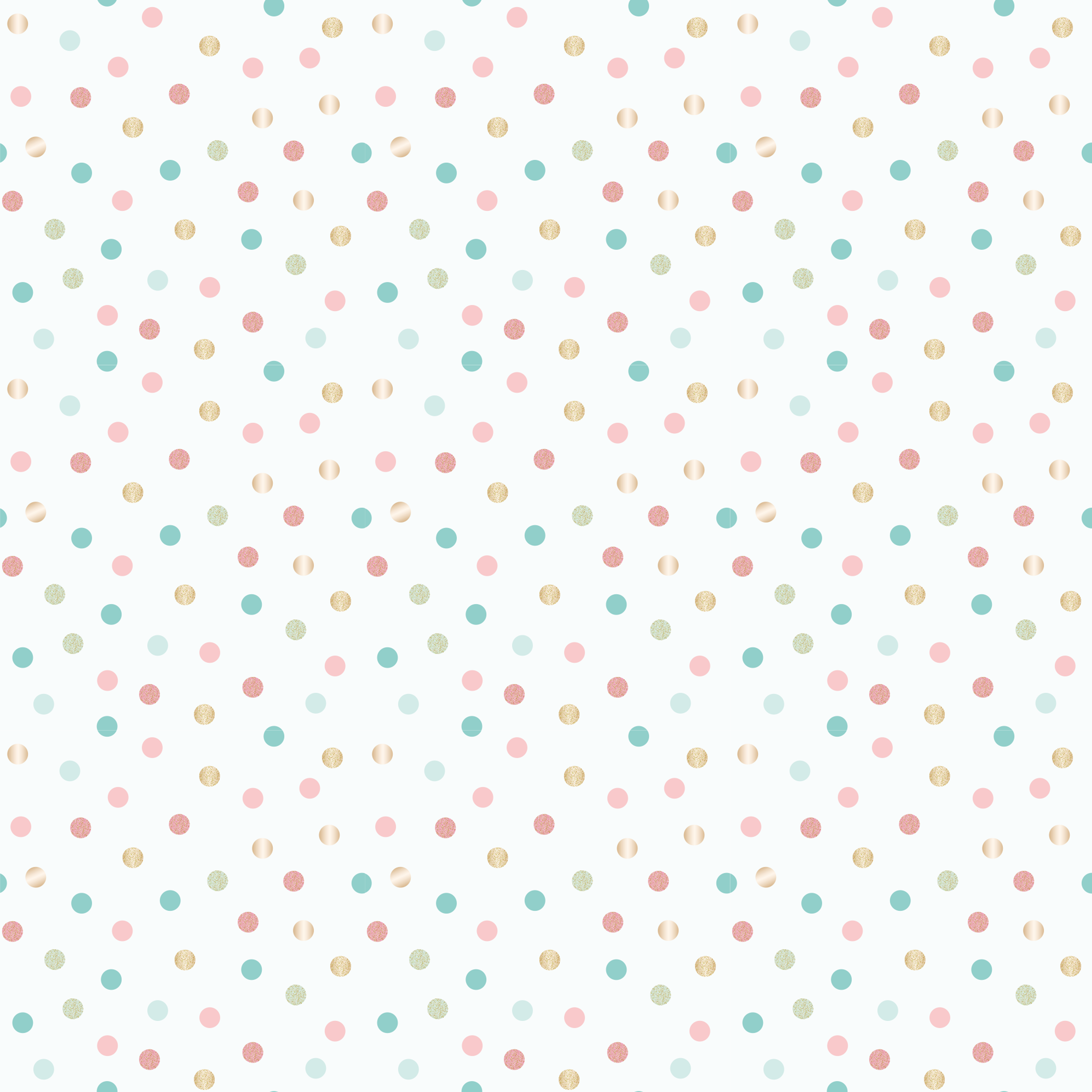 Tapis vinyle chambre bébé pois minimalistes - TenStickers