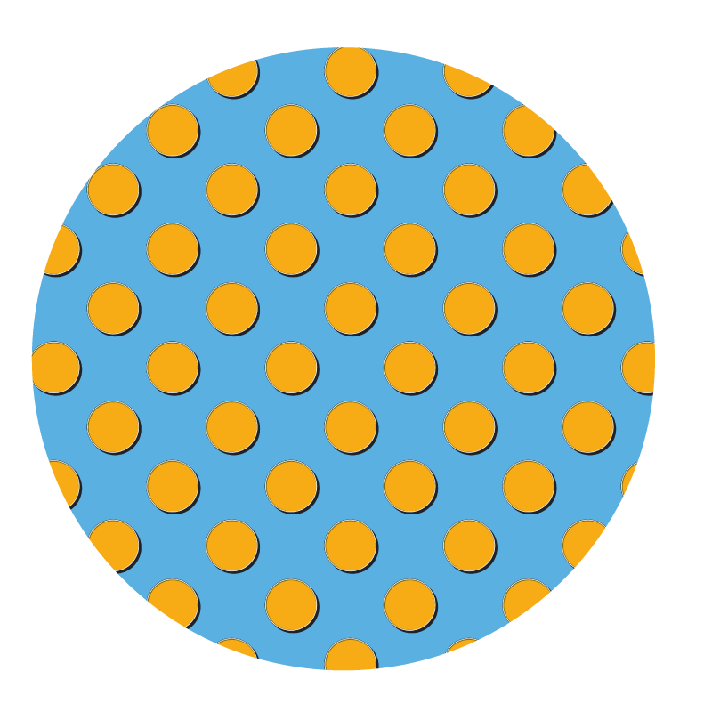 Tapis vinyles géométriques pois brillants - TenStickers
