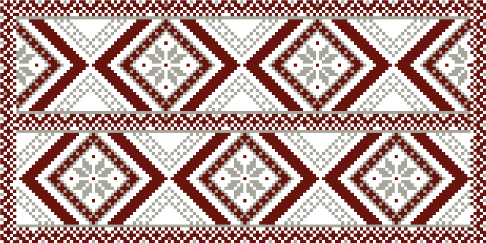 Tapis mosaique vinyle motifs géométriques complexes - TenStickers