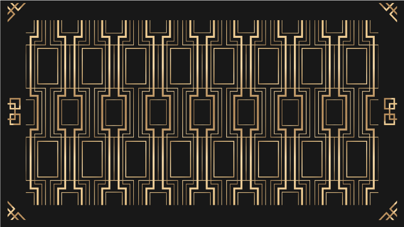 Tapis vinyle design moderne motifs géométriques élégants - TenStickers