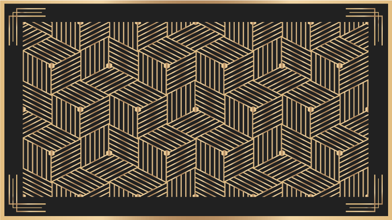 Tapis vinyles géométriques à motifs élégants - TenStickers