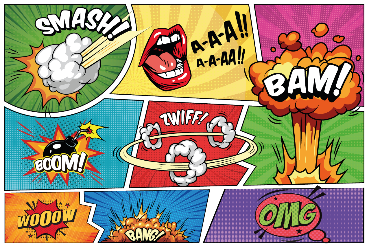 Tapis vinyle ado action de bande dessinée - TenStickers