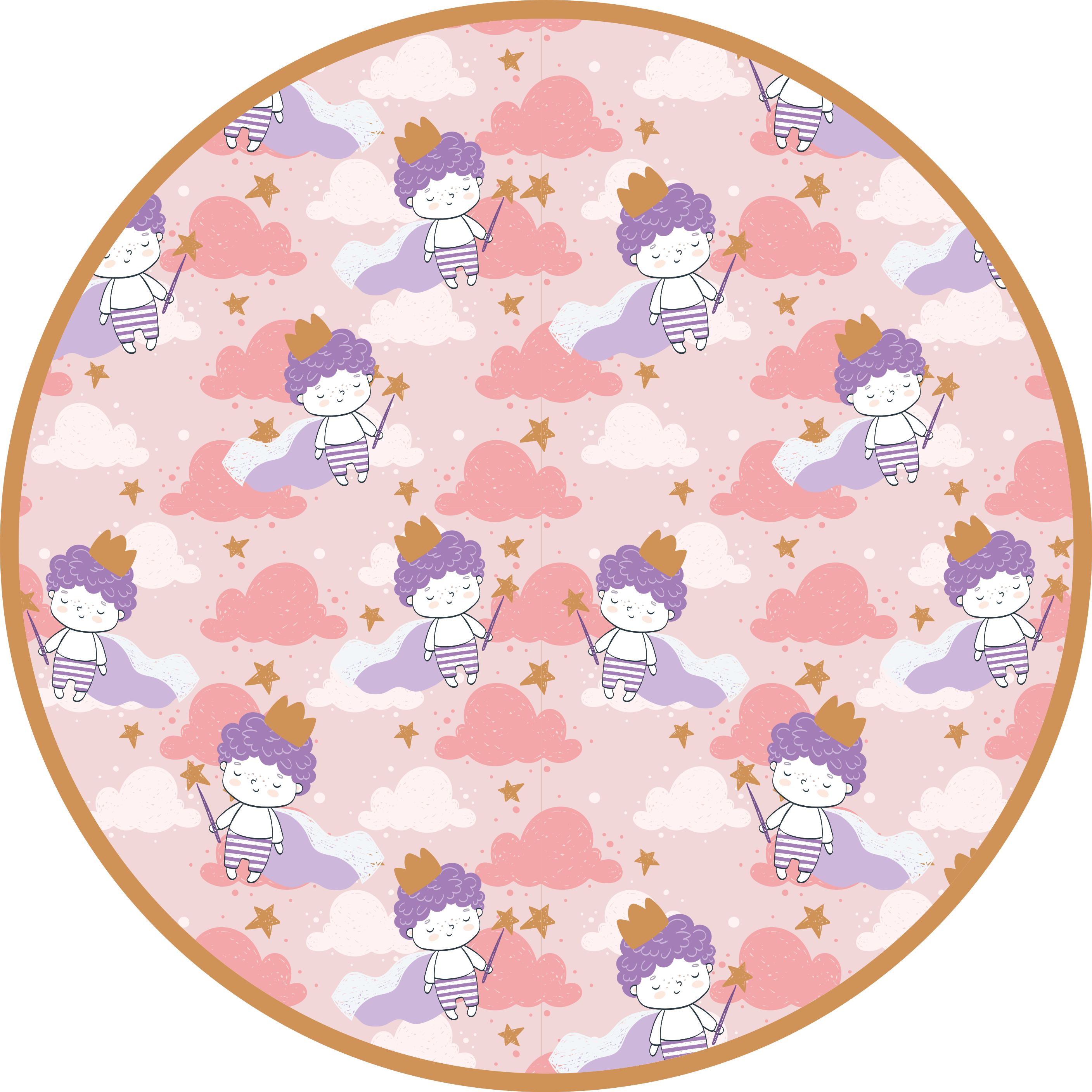 Tapis vinyle pour enfants royaume des nuages magiques - TenStickers