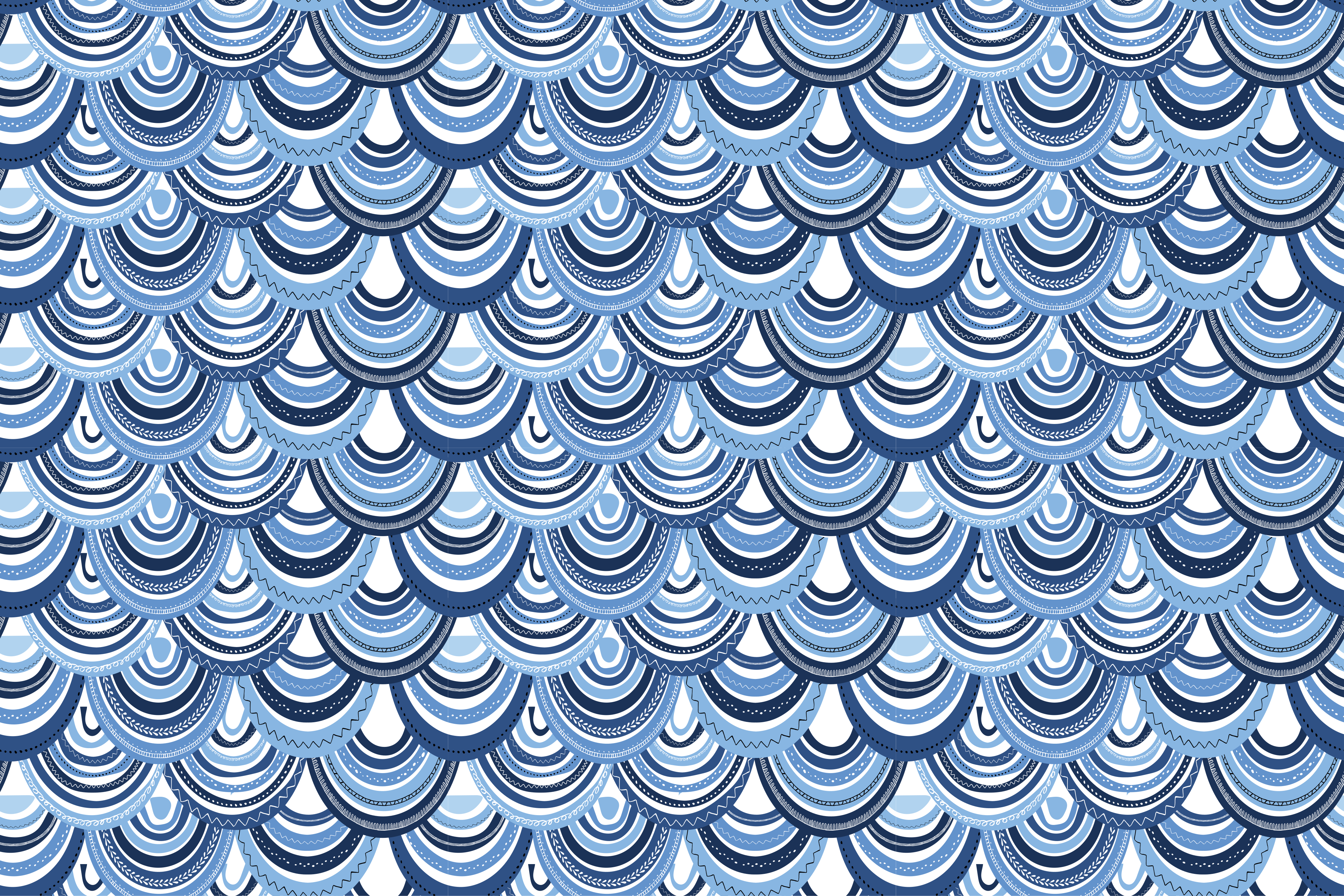 Tapis vinyles géométriques motif d'onde - TenStickers