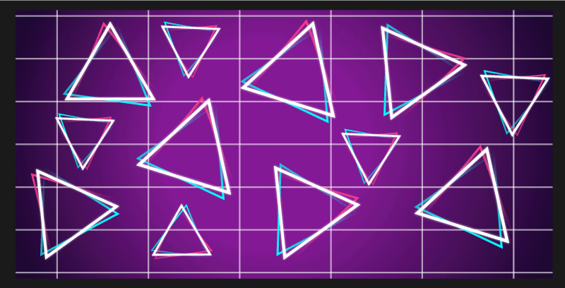 Tapis vinyles géométriques motif triangle vibrant - TenStickers