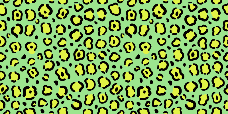 Tapis vinyle animal motif léopard vivant - TenStickers