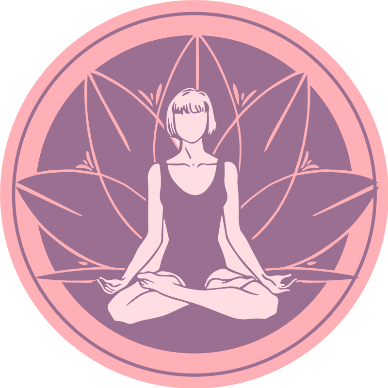 Tapis vinyle mandala symbole de méditation sereine - TenStickers