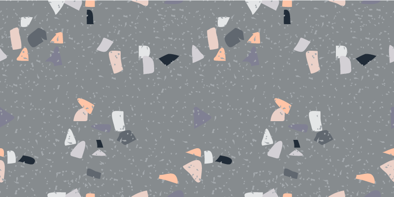 Tapis vinyle marbre figures abstraites - TenStickers