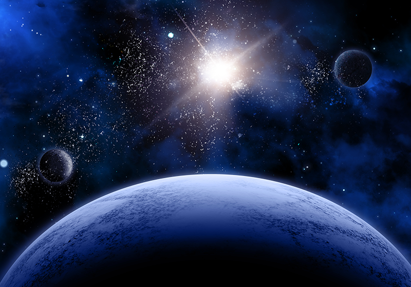 Tapis vinyle autres tapis scène étoilée cosmique - TenStickers