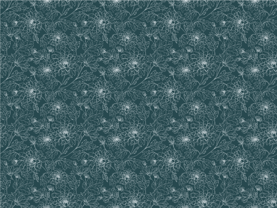 Tapis vinyle fleurs et plantes motif botanique superposé - TenStickers