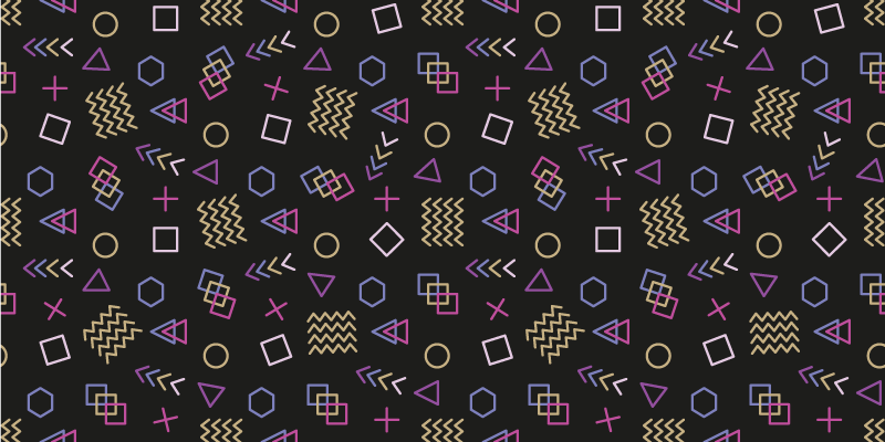 Tapis vintage formes géométriques rétro - TenStickers