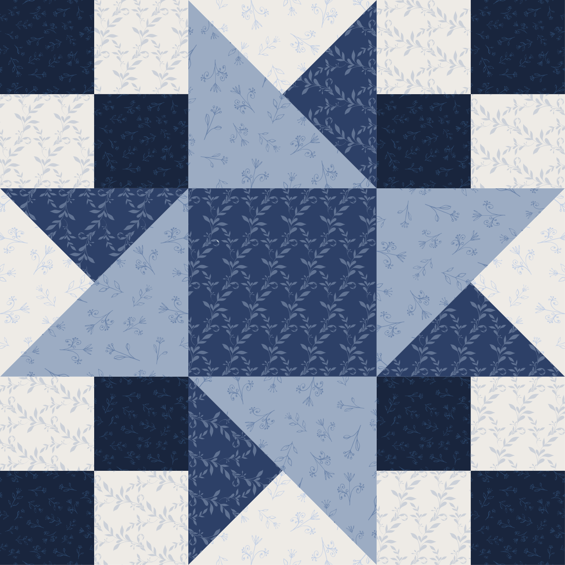 Tapis vinyles géométriques motif étoile patchwork - TenStickers