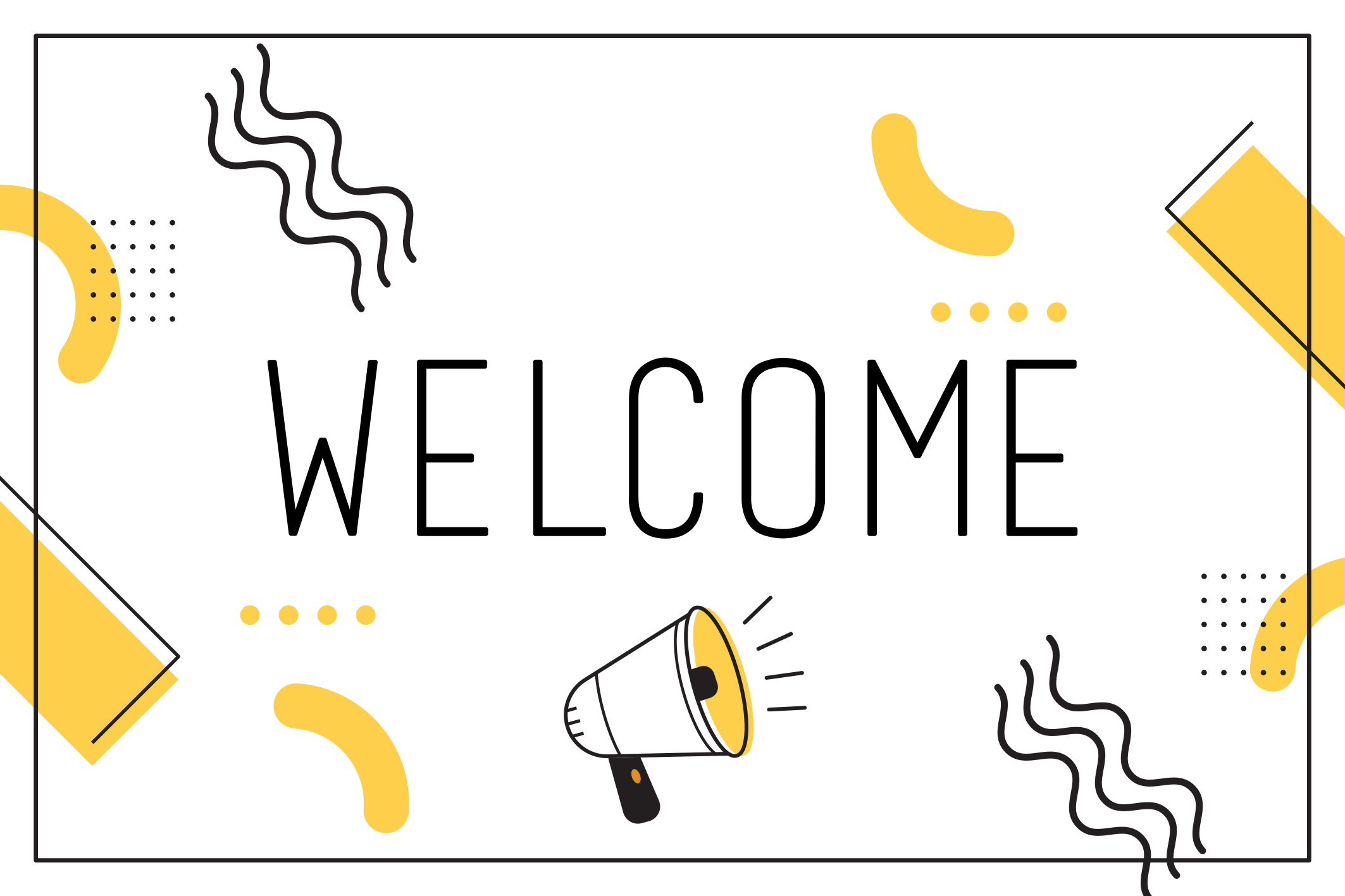 Tapis vinyle citation bonjour et bienvenue - TenStickers