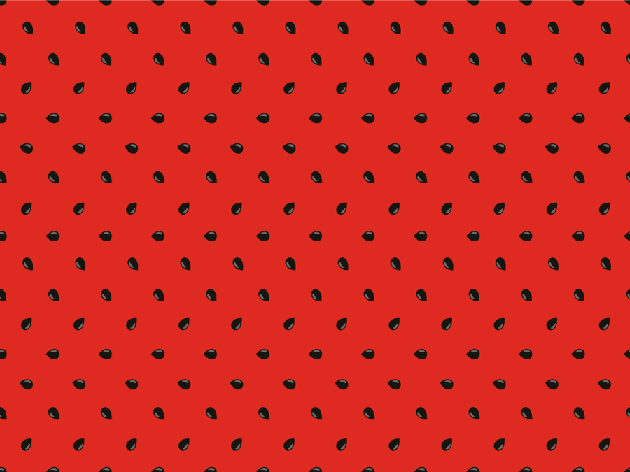 Tapis vinyle cuisine motif de graines rouges - TenStickers