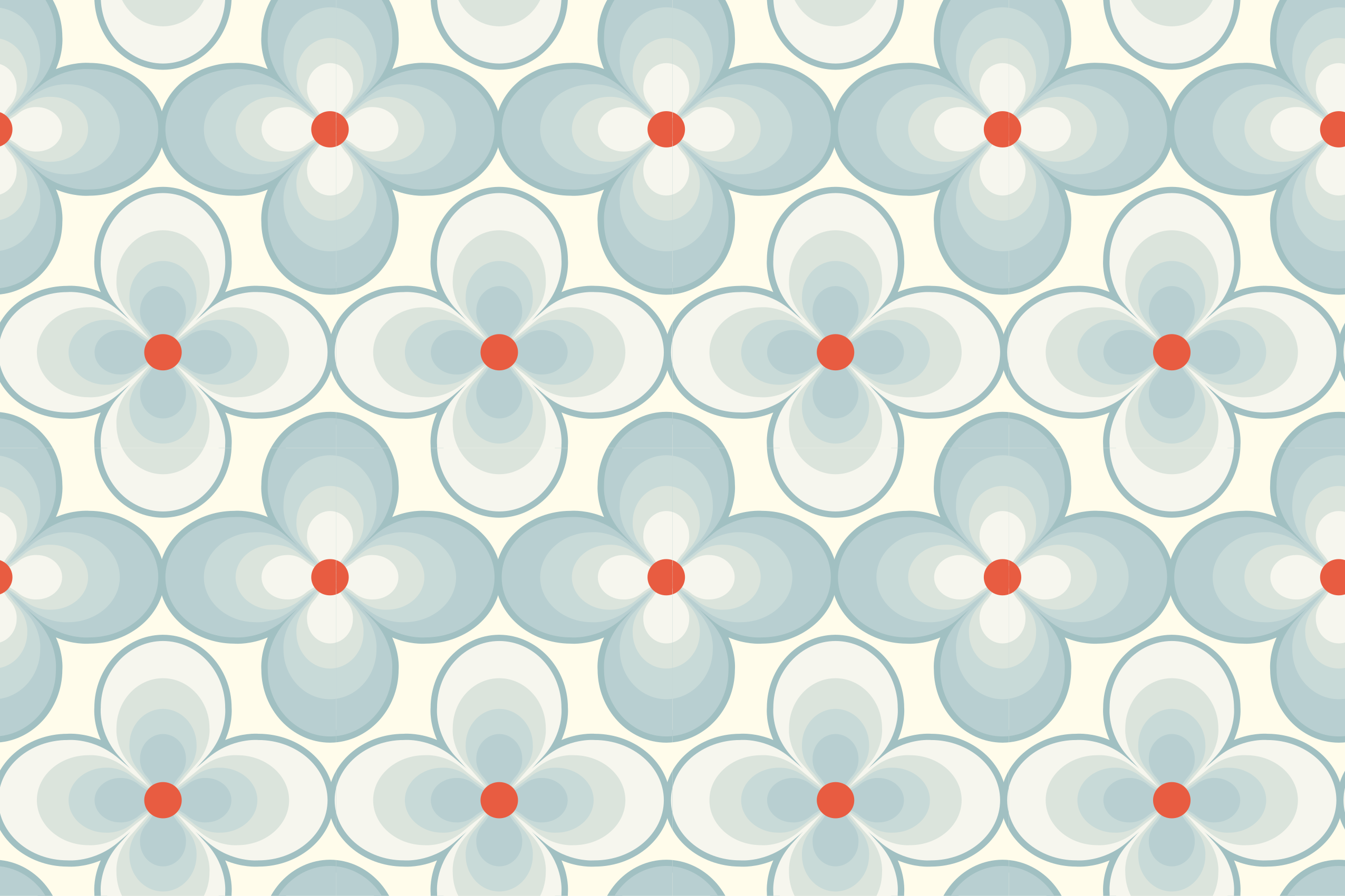 Tapis vinyle floral design géométrique - TenStickers