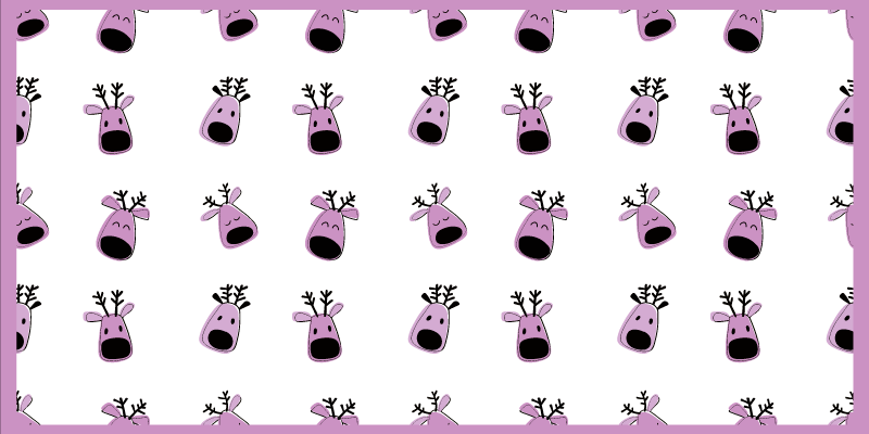 Tapis vinyle chambre bébé dessins de rennes - TenStickers