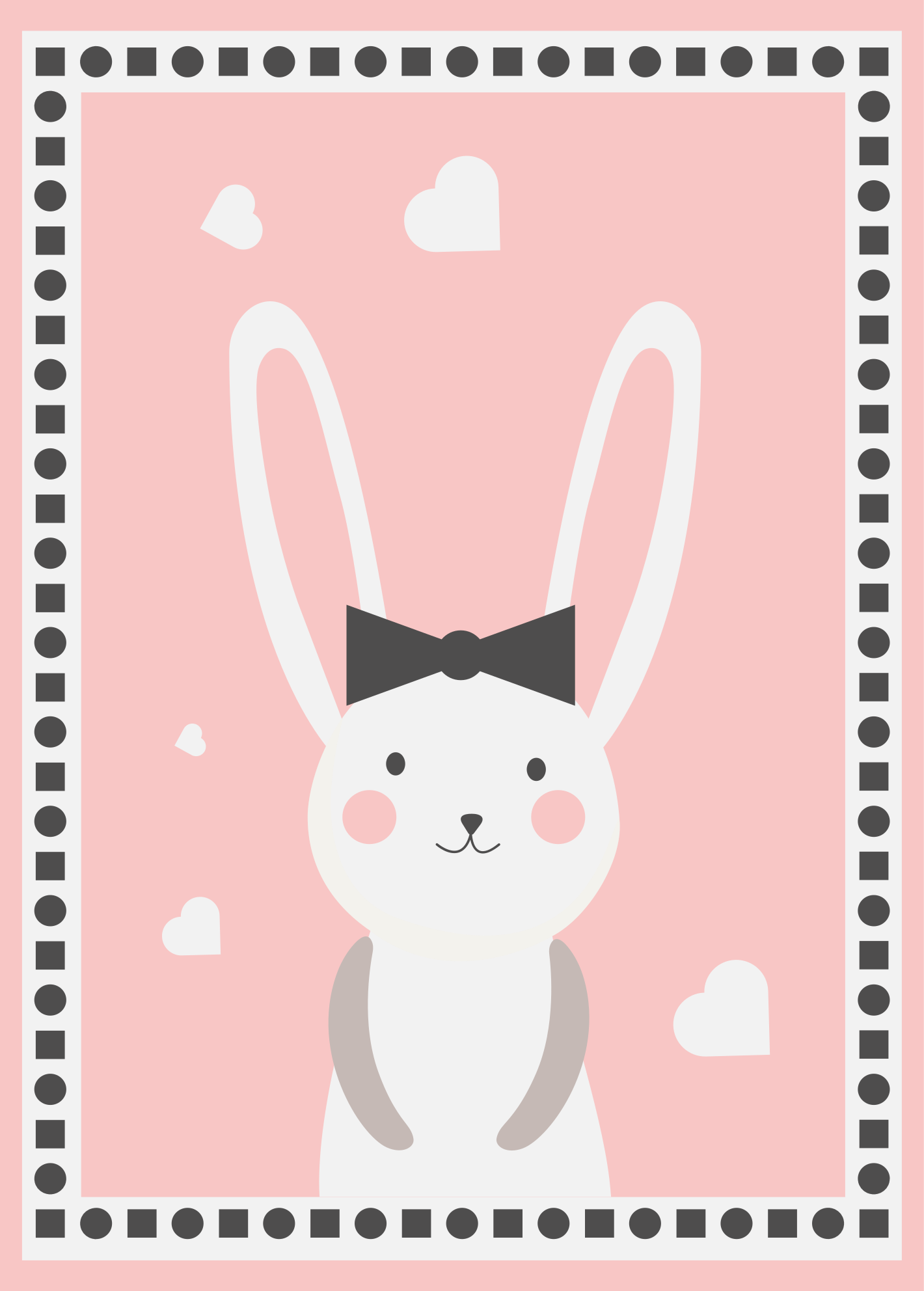 Tapis vinyle bébé décor de chambre de lapin - TenStickers