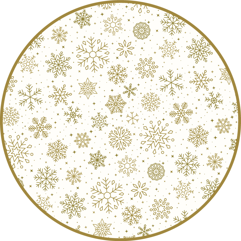 Tapis vinyle Noël flocons de neige  - TenStickers