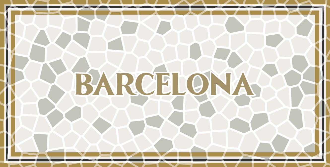 Tapis mosaique vinyle motif géométrique de barcelone - TenStickers