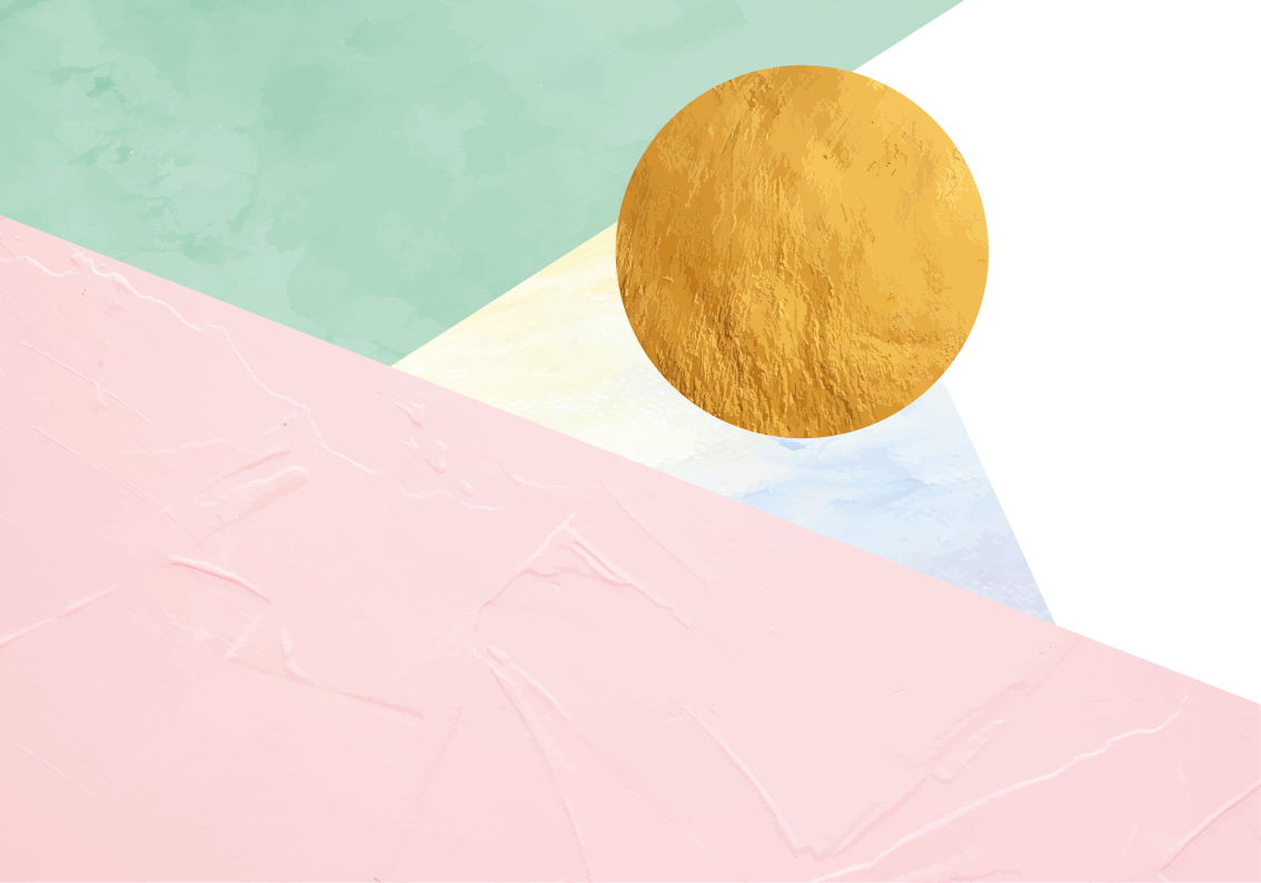 Tapis vinyle géométrique formes géométriques pastel - TenStickers