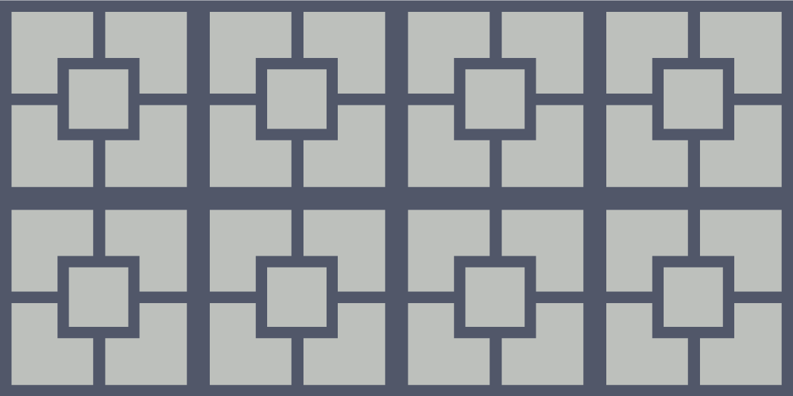 Tapis vinyles géométriques motif carré géométrique - TenStickers