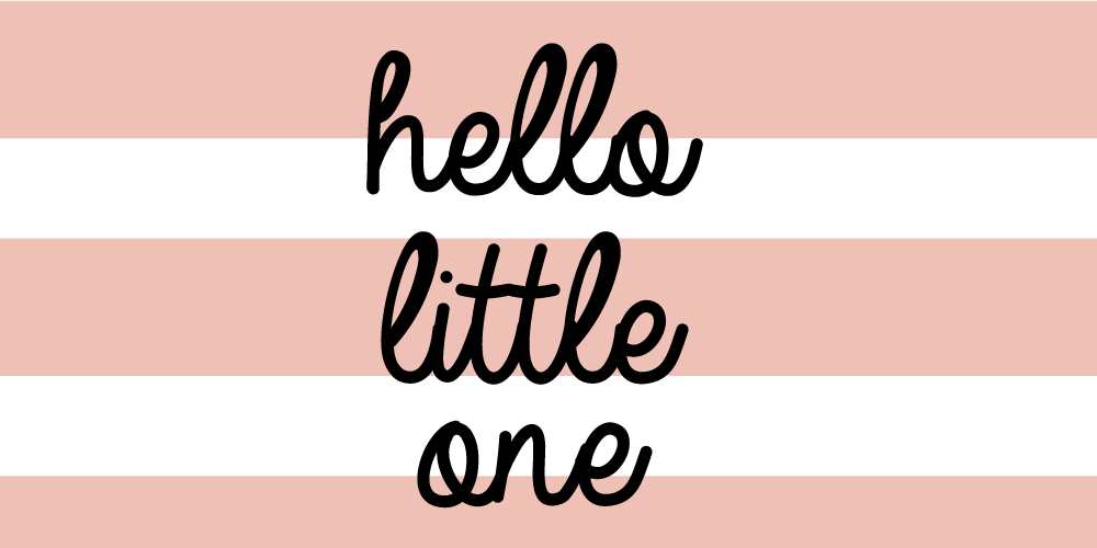 Tapis vinyle chambre bébé salutation rayée de la pépinière - TenStickers