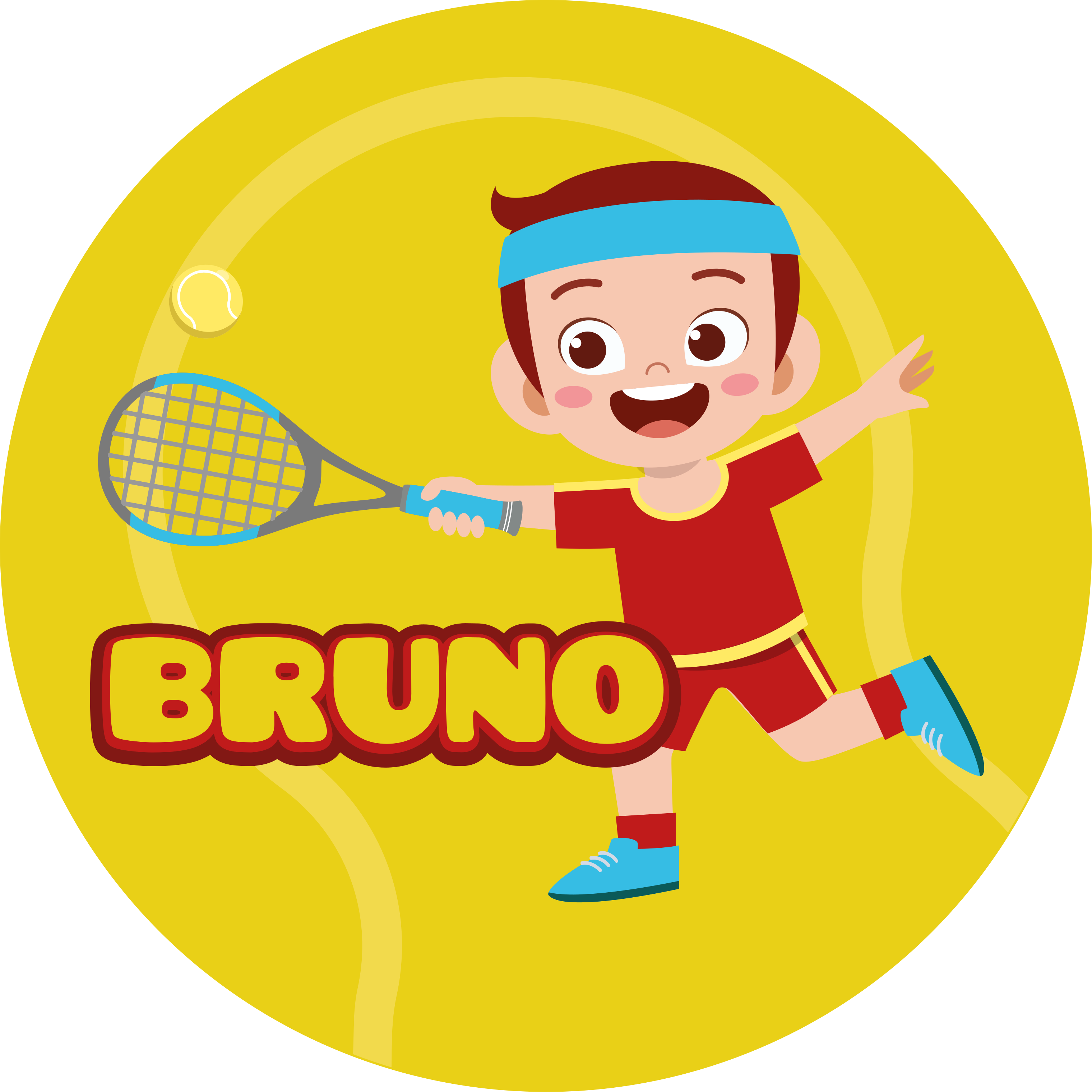 Tapis vinyle avec nom sport personnalisé - TenStickers