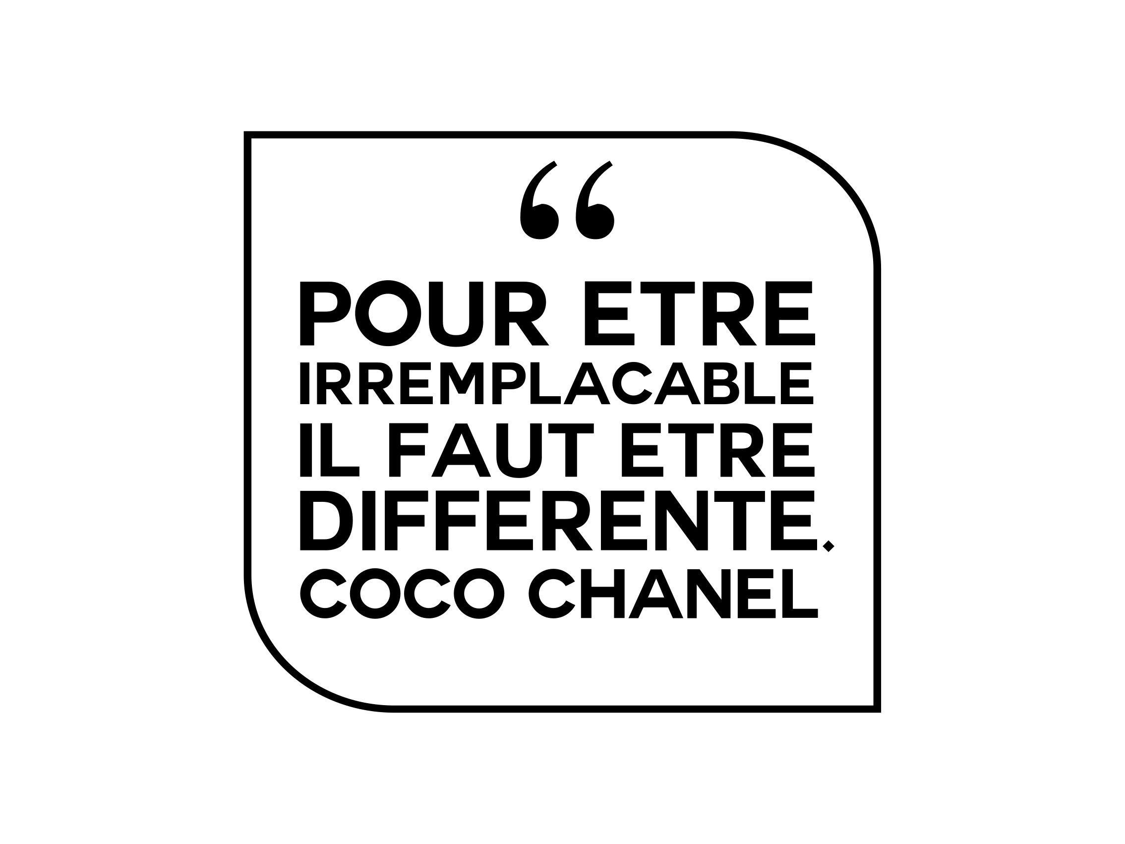 Tapis vinyle citation citation inspirante de Chanel - TenStickers