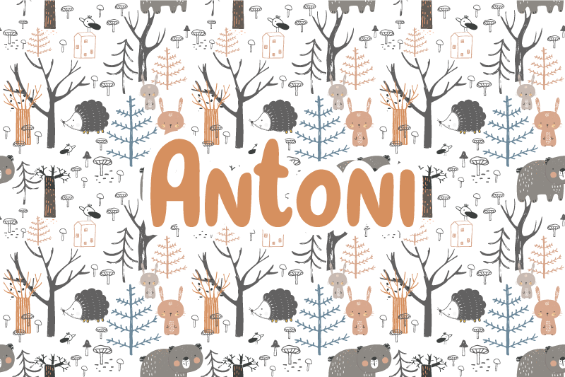 Tapis vinyle personnalisé forêt sur mesure - TenStickers