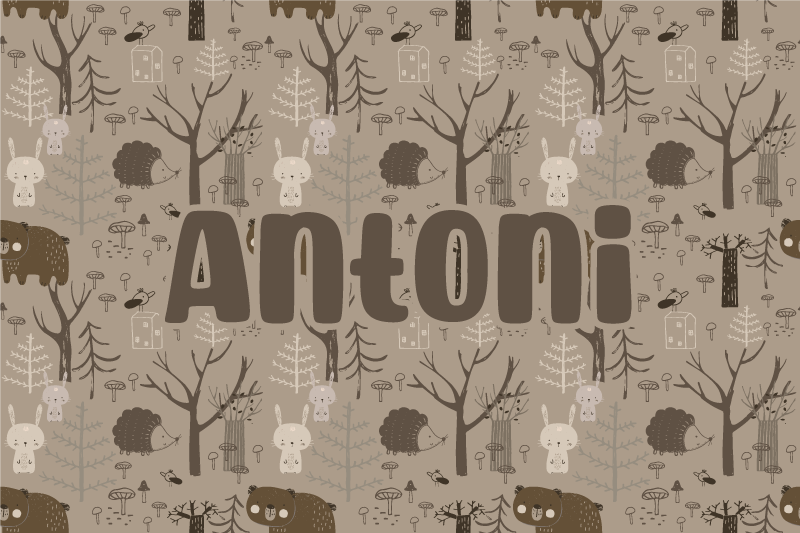 Tapis vinyle personnalisé forêt enchantée - TenStickers