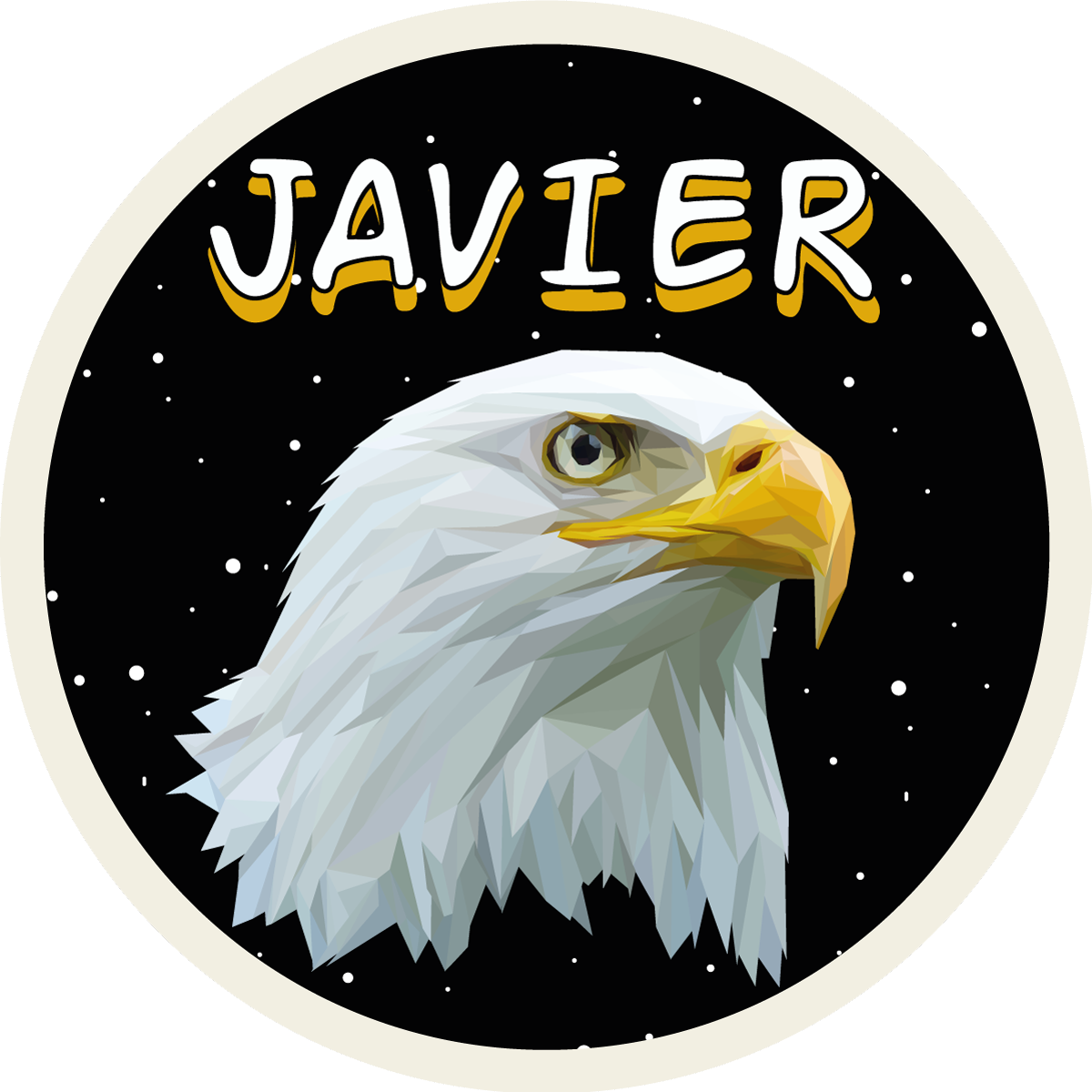 Tapis vinyle personnalisé aigle personnalisable - TenStickers