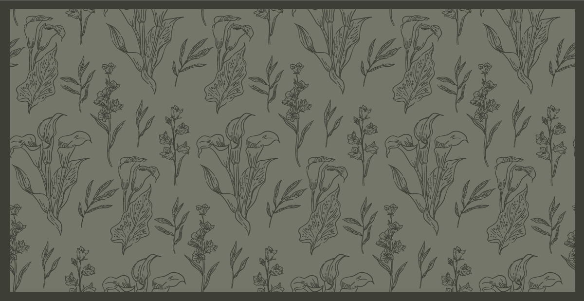 Tapis vinyle fleurs et plantes illustrations botaniques - TenStickers