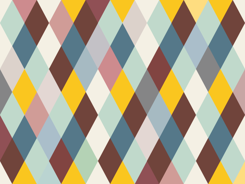 Tapis vinyle géométrique motif de losanges - TenStickers