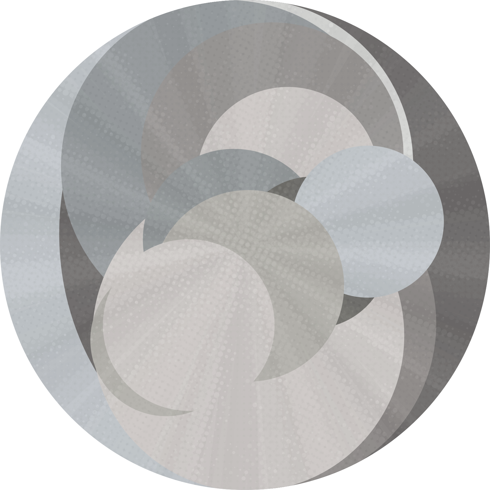 Tapis vinyles géométriques illusion de cercles superposés - TenStickers