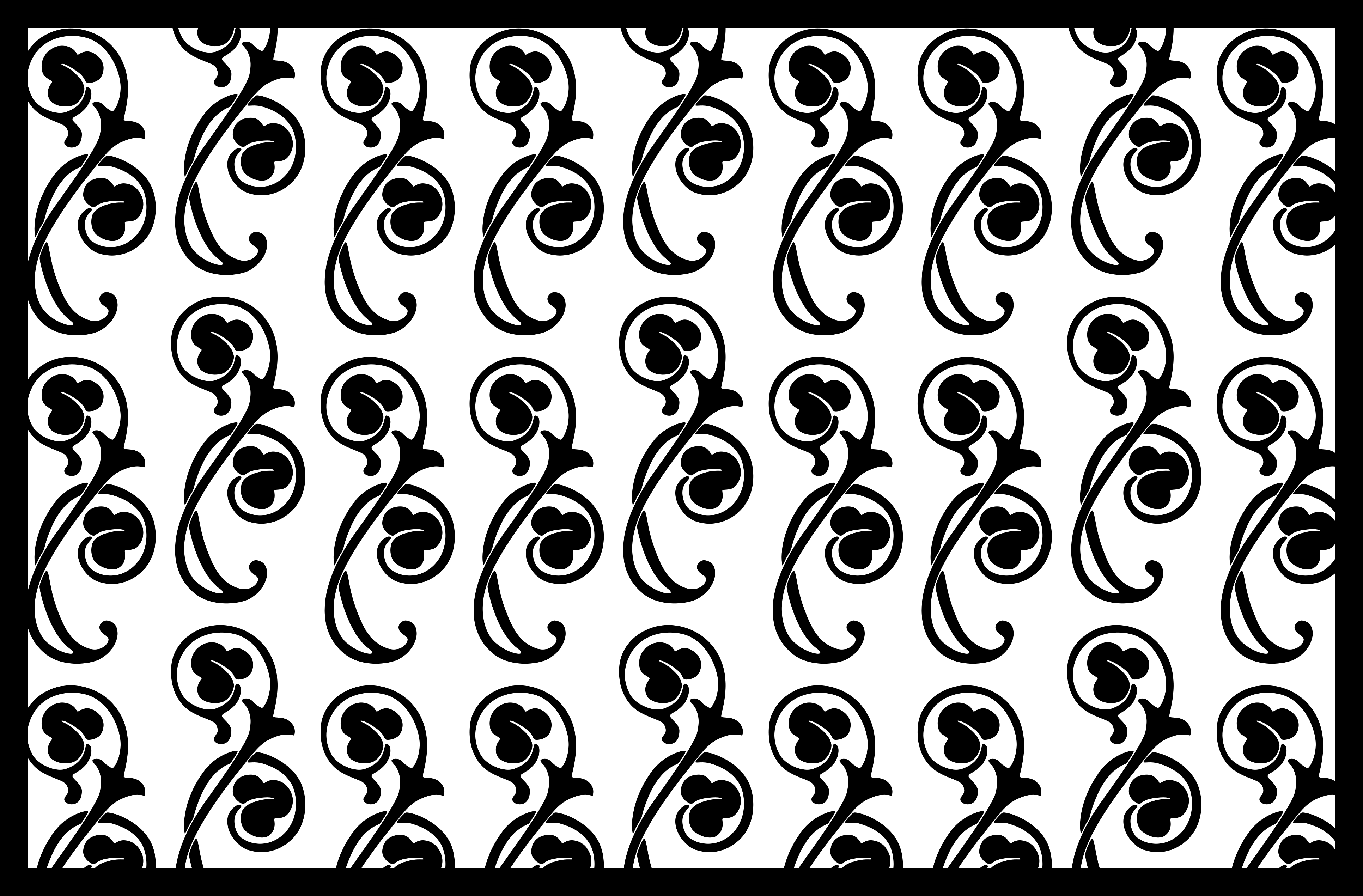 Tapis vinyle motif feuilles style gothique - TenStickers