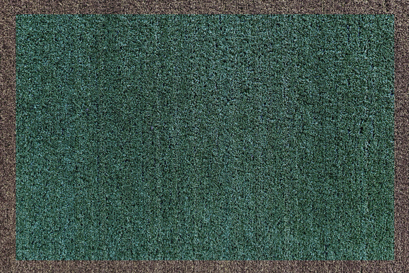 Tapis vinyle vert et beige imitation moquette - TenStickers
