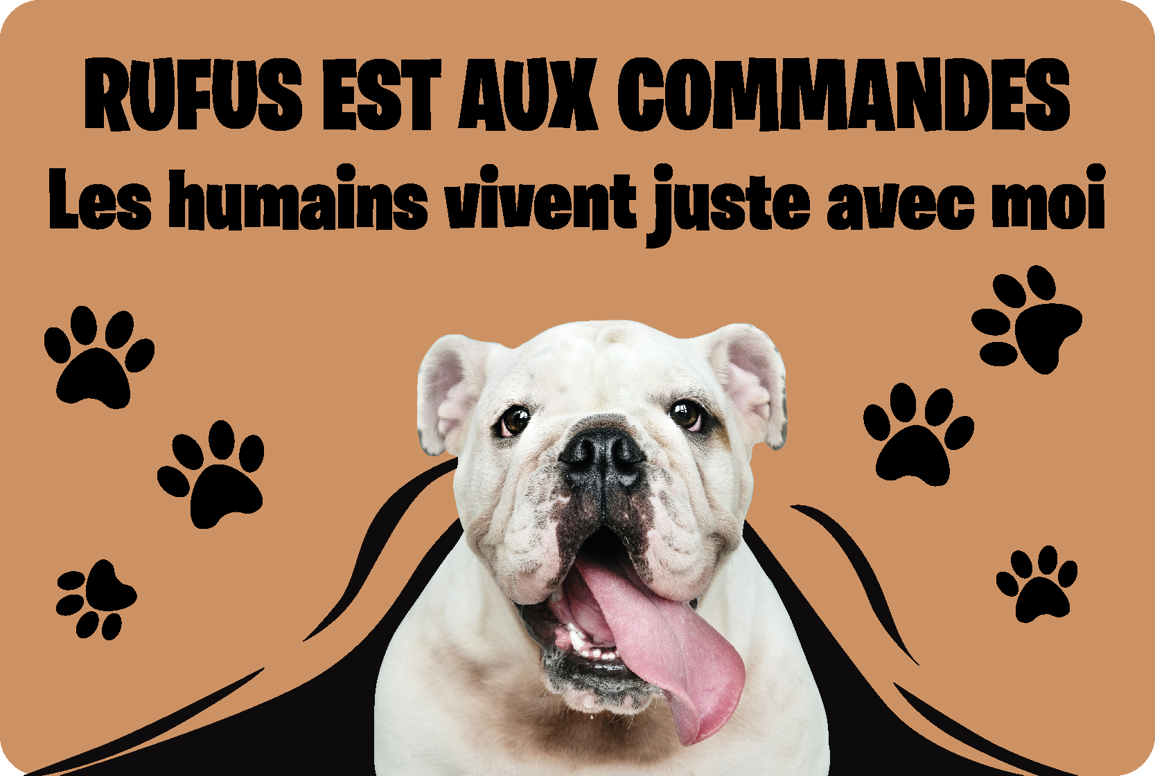Tapis vinyle pour entrée chien personnalisable - TenStickers