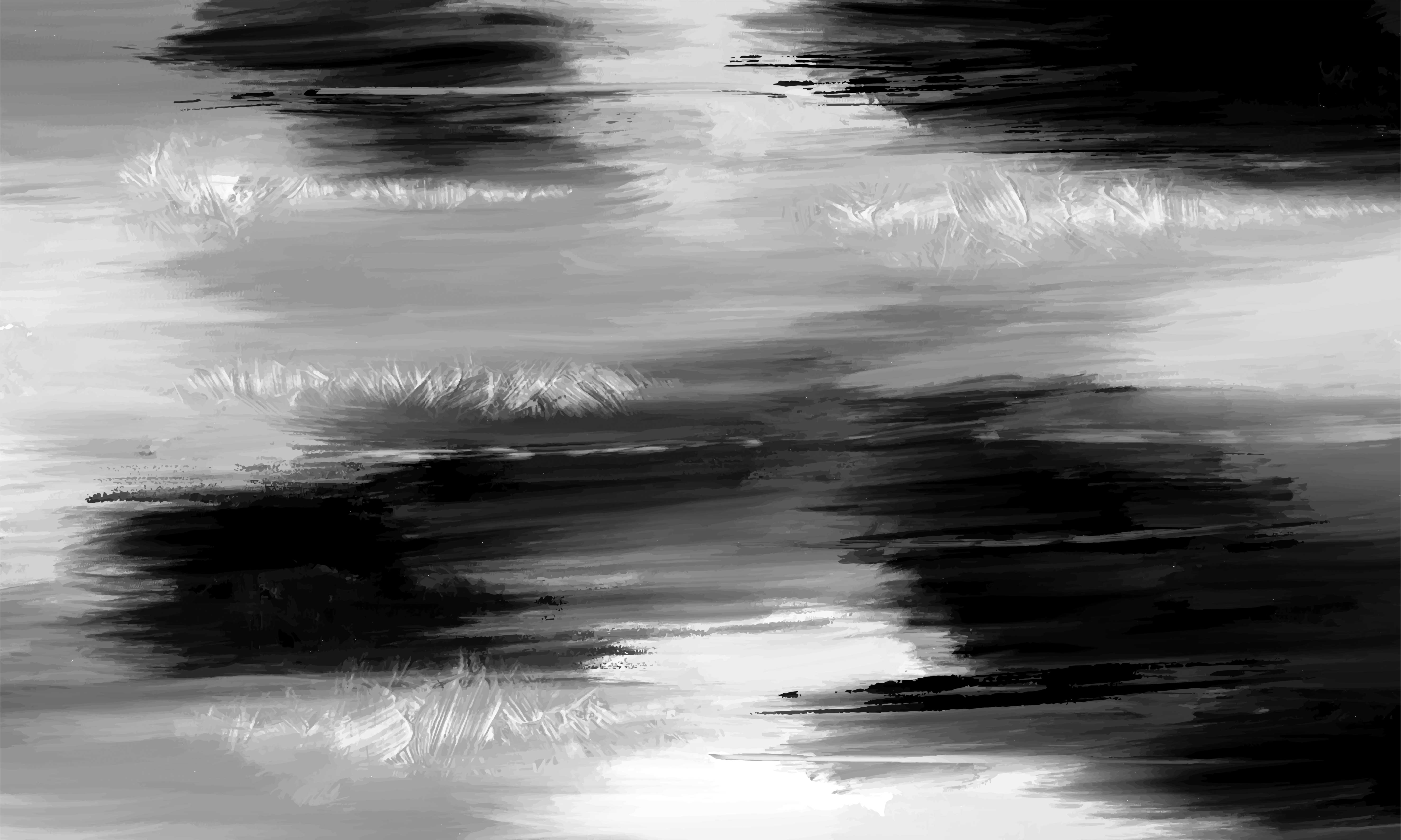 Tapis vinyle bureau peinture abstraite - TenStickers