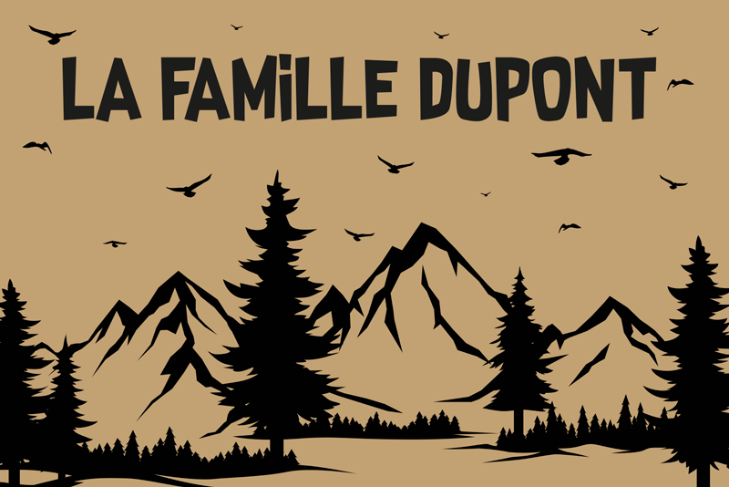 Tapis vinyle entrée paysage de montagnes - TenStickers