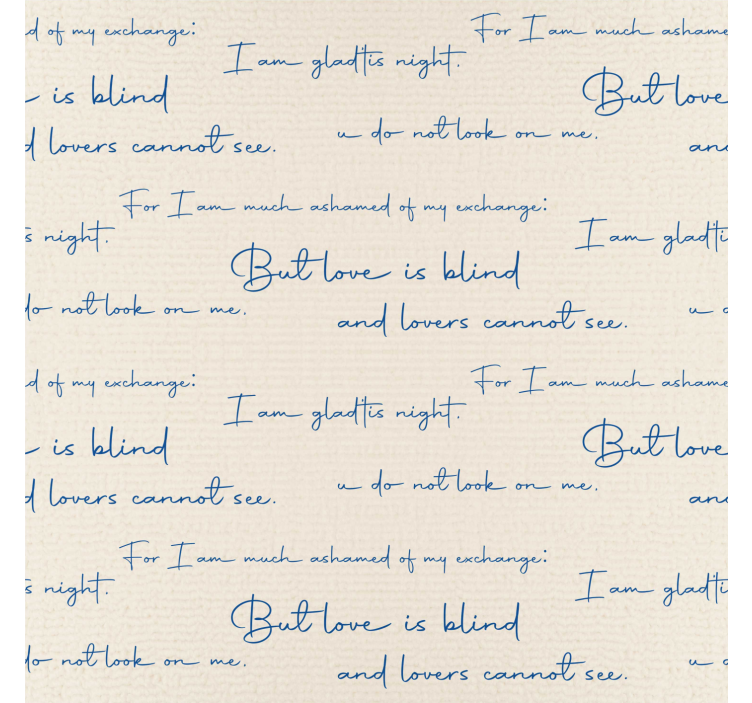 Papier peint texte charte textile - TenStickers