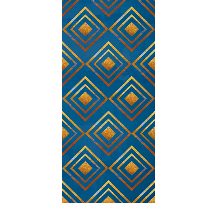 Papier peint formes géometriques diamants et lignes - TenStickers