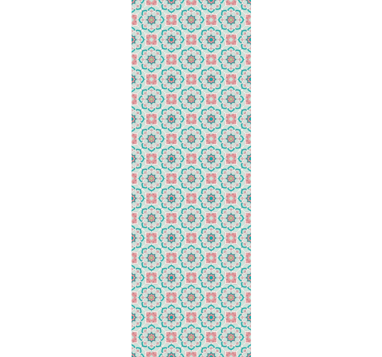 Papier peint fleuri fleur et étoile - TenStickers