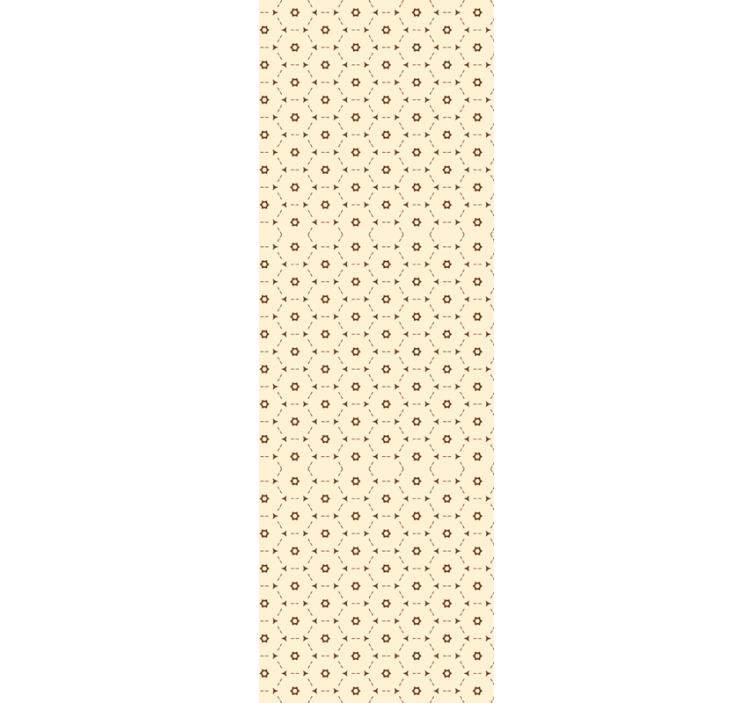 Papier peint fleuri accents de fleurs géométriques - TenStickers