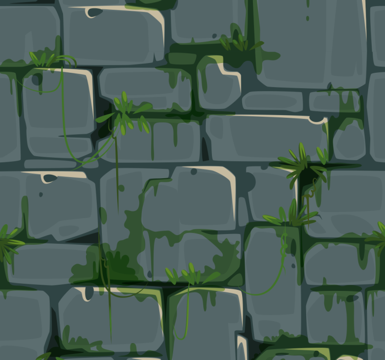 Papier peint brique mur de pierres - TenStickers