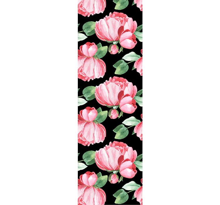 Papier peint floral pivoines en fleurs - TenStickers