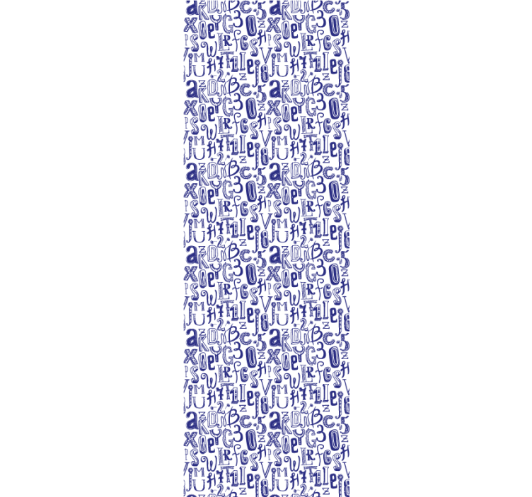 Papier peint texte motif alphabétique - TenStickers