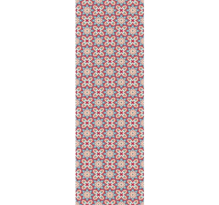 Papier peint carreaux de ciment motif inspiré du carrelage - TenStickers